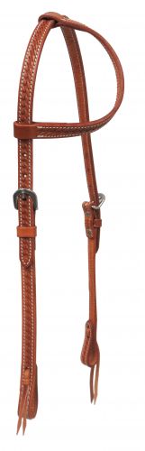 72013: Showman ® Argentina cow leather one ear headstall with stainless steel hardware Primary Showman