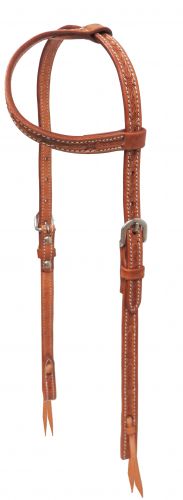 72014: Showman ® Argentina cow leather one ear headstall with stainless steel hardware Primary Showman