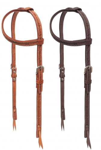 72014: Showman ® Argentina cow leather one ear headstall with stainless steel hardware Primary Showman