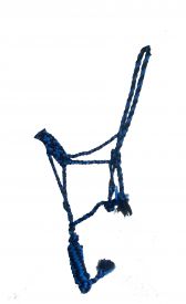 722790: Braided nylon mule tape halter Primary Showman Saddles and Tack