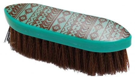 72BT002: Stiff bristle Navajo print brush Brush Showman Saddles and Tack