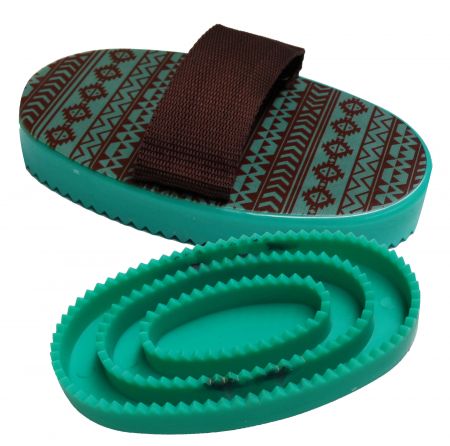 72BT004: Molded plastic Navajo print curry Primary Showman Saddles and Tack