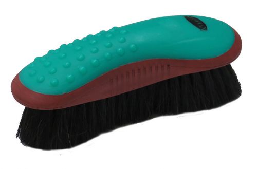 72F9150: Showman® Extra soft horse hair finishing brush with grip dot handle Brush Showman