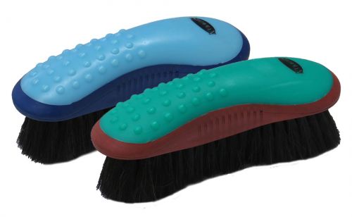 72F9150: Showman® Extra soft horse hair finishing brush with grip dot handle Brush Showman
