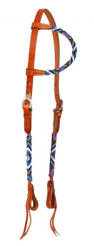 74059: Showman ® Beaded one ear headstall Primary Showman