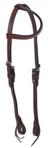 74080: Showman ® One Ear Leather Headstall Primary Showman