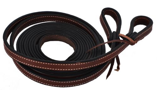 74082: Showman® 8ft Leather Split Reins Reins Showman