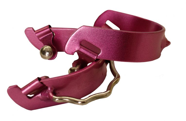 8081: Showman® Color coated aluminum bumper spurs Western Spurs Showman