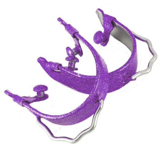 8086: Showman® Glittered Epoxy aluminum bumper spurs Western Spurs Showman