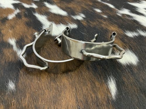 8088: Showman® Stainless Steel bumper spurs Western Spurs Showman