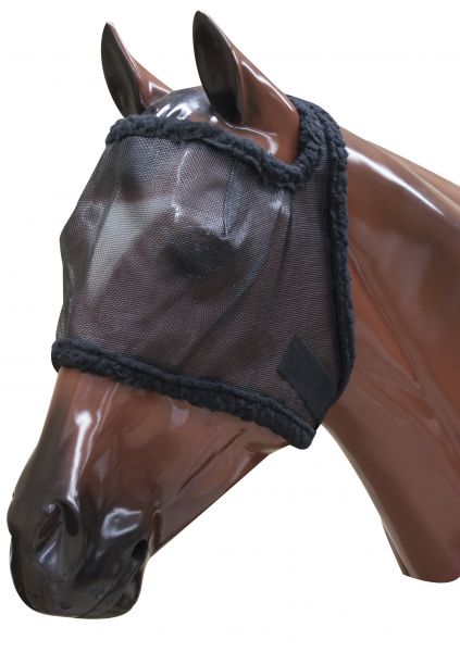 859270: Mesh nylon fly mask with fleece lined edges and velcro adjustment Fly Mask Showman Saddles and Tack   