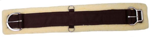 898247: Showman fleece girth with double roller buckle which allows you to tighten your girth quic Primary Showman