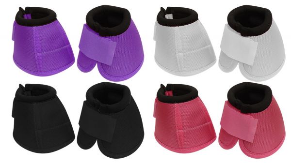 90159-1M: Showman ® Medium 1680 denier Heavy Duty No Turn bell boot with double velcro closure Bell Boot Showman