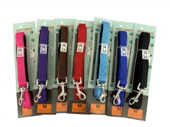 9171-M: Reinsman Soft Touch Neoprene Lined Dog Leash-Medium Primary Showman Saddles and Tack