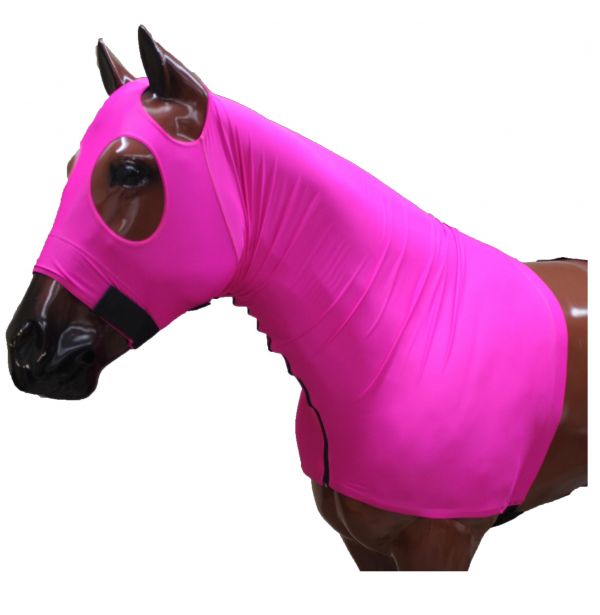 96-0128: Showman ® Form fitting, breathable Lycra® hood with zipper neck Hood Showman
