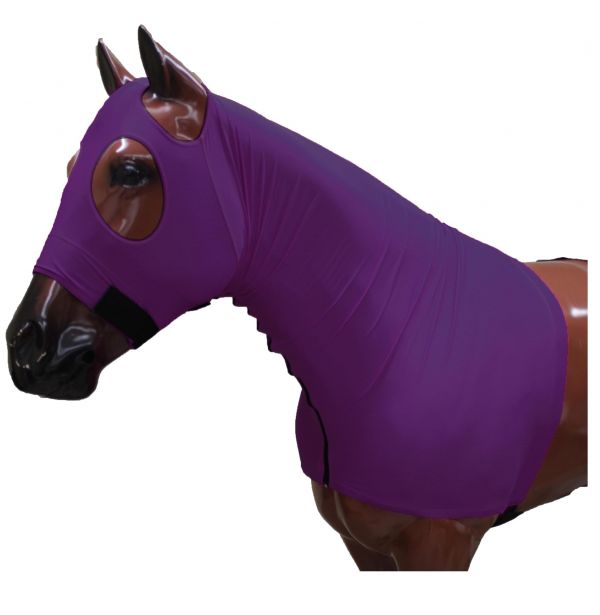 96-0128: Showman ® Form fitting, breathable Lycra® hood with zipper neck Hood Showman
