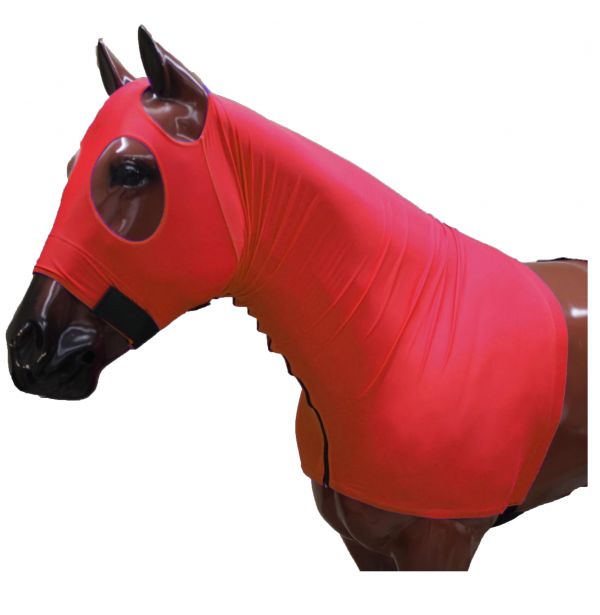 96-0128: Showman ® Form fitting, breathable Lycra® hood with zipper neck Hood Showman