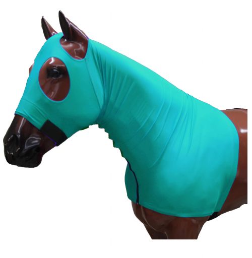 96-0128: Showman ® Form fitting, breathable Lycra® hood with zipper neck Hood Showman