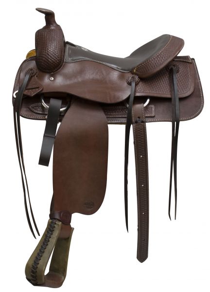 96070: **Saddle comes with warranty card and is warrantied for roping Primary Showman Saddles and Tack