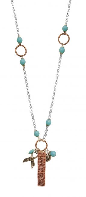 9737N: " Cowgirl Tough" copper pendant necklace Primary Showman Saddles and Tack