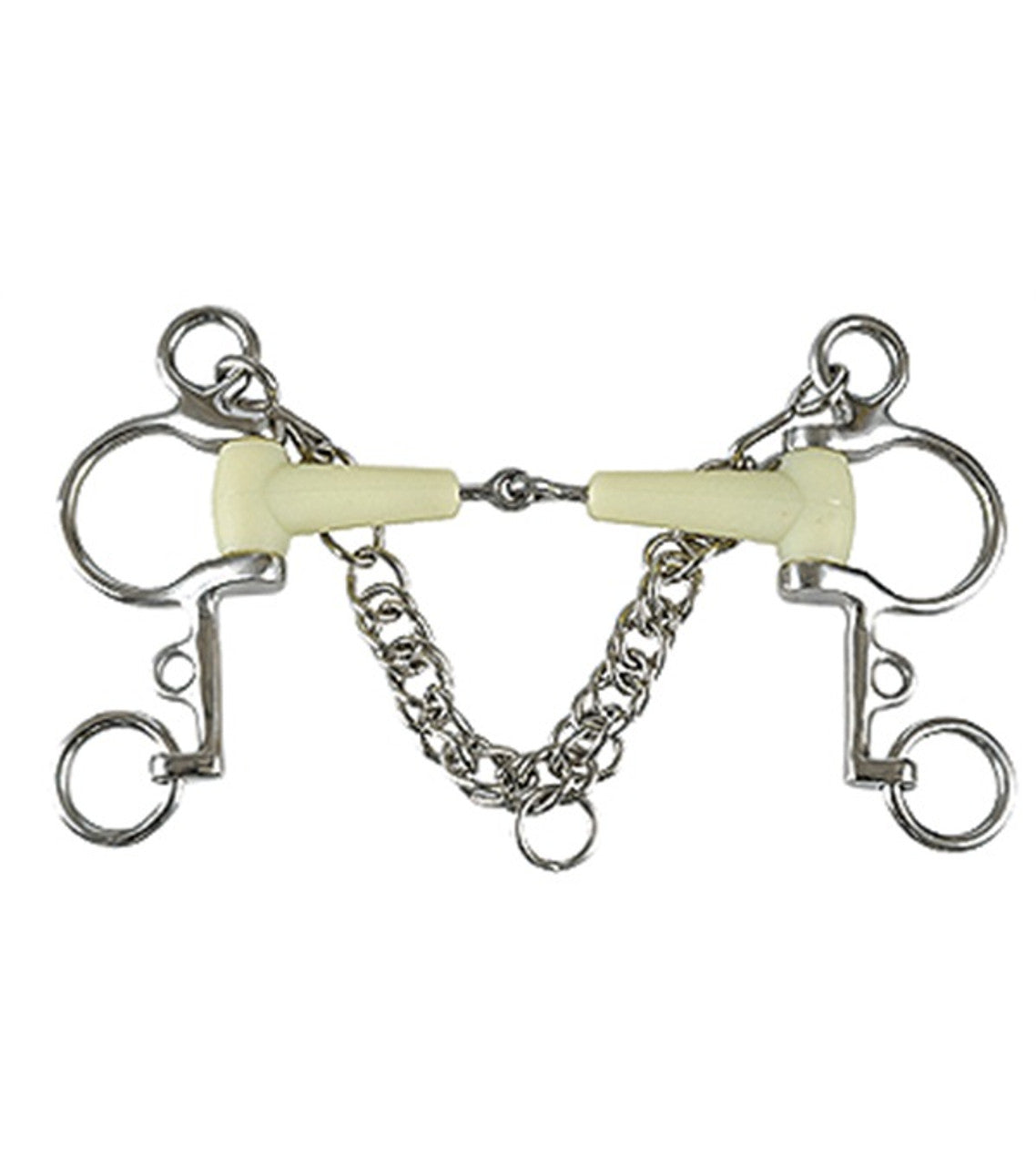 Apple Pelham Bit with Stainless Steel Rings-TexanSaddles.com