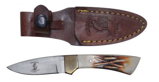 BC-791: The Bone Collector™ Fixed blade knife with bone handle and leather holster Primary Showman Saddles and Tack