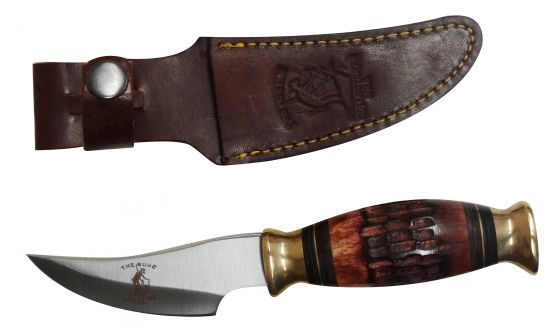 BC-792: The Bone Collector™ Fixed blade knife with bone handle and leather holster Primary Showman Saddles and Tack