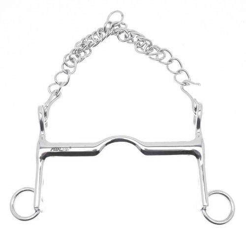BE0193030000500: Metalab Stainless Steel Weymouth Bit with 5" mouth Bits Showman Saddles and Tack