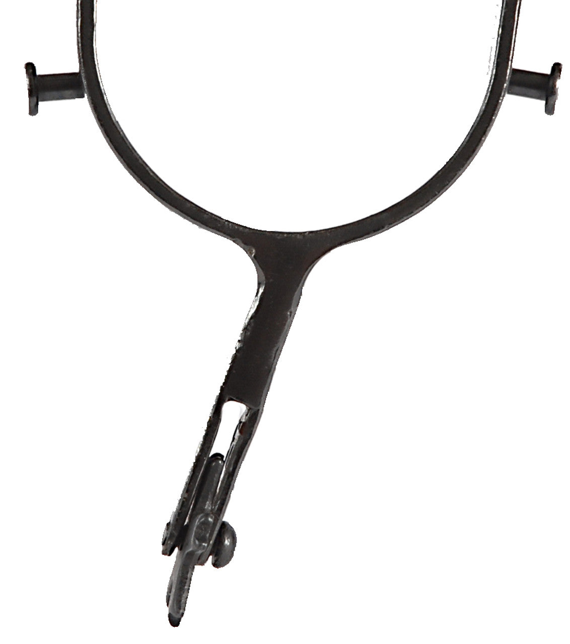 Black Steel Bull Spurs-TexanSaddles.com