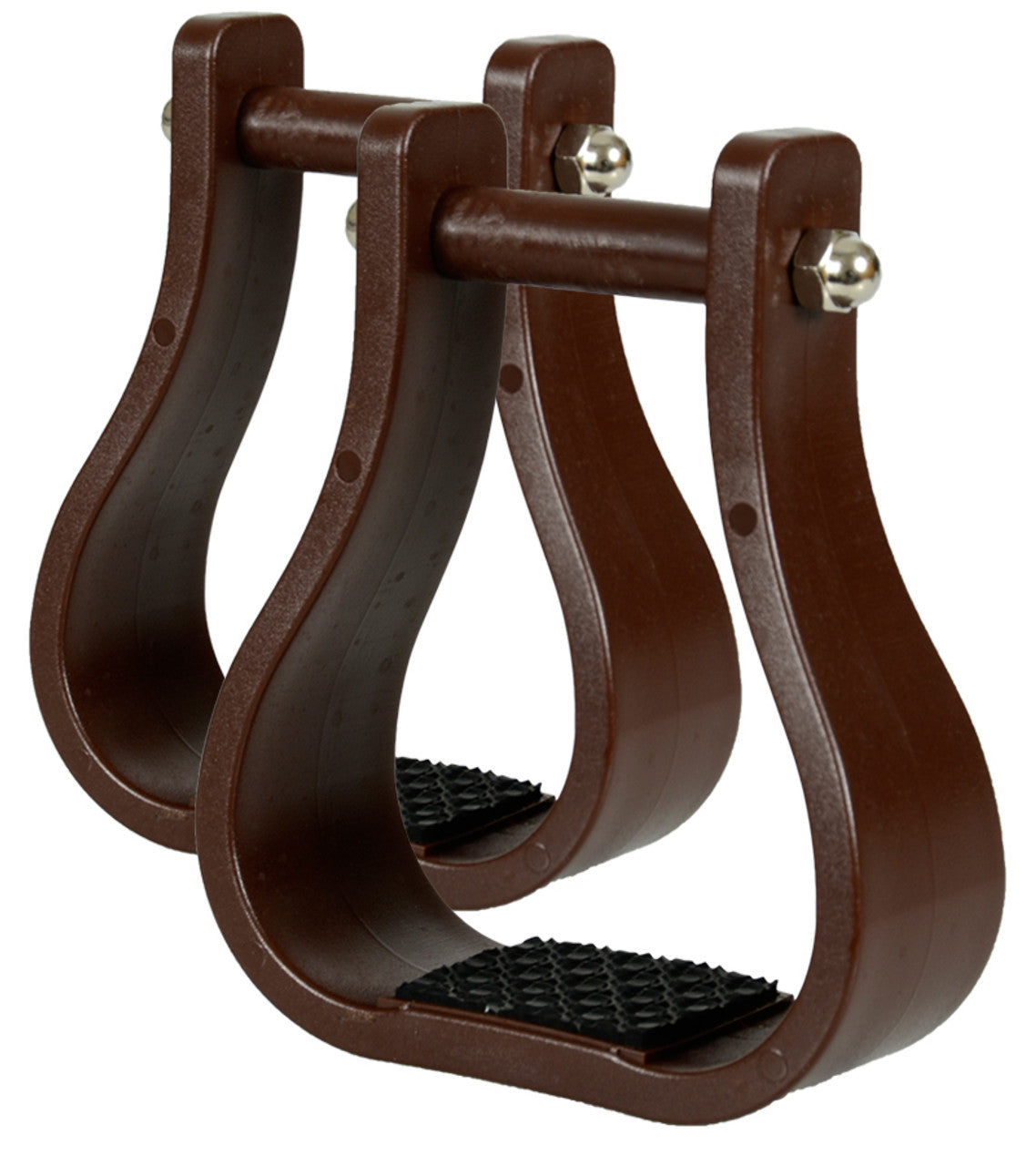Blrown Stirrups-TexanSaddles.com
