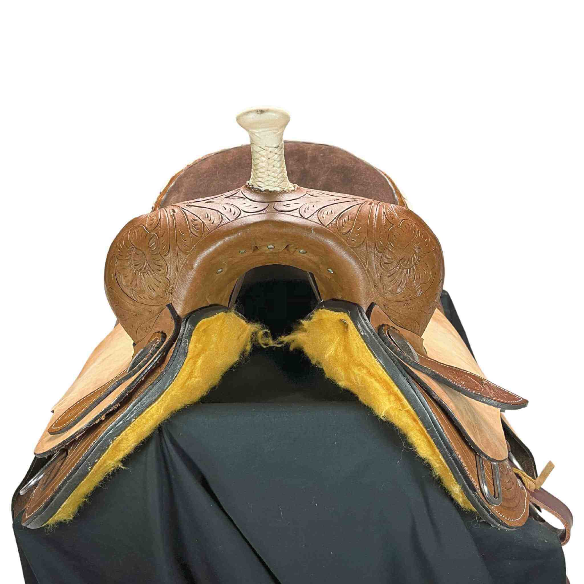 CLEARANCE 16" Double T Barrel style saddle 0254 Barrel Saddle Double T