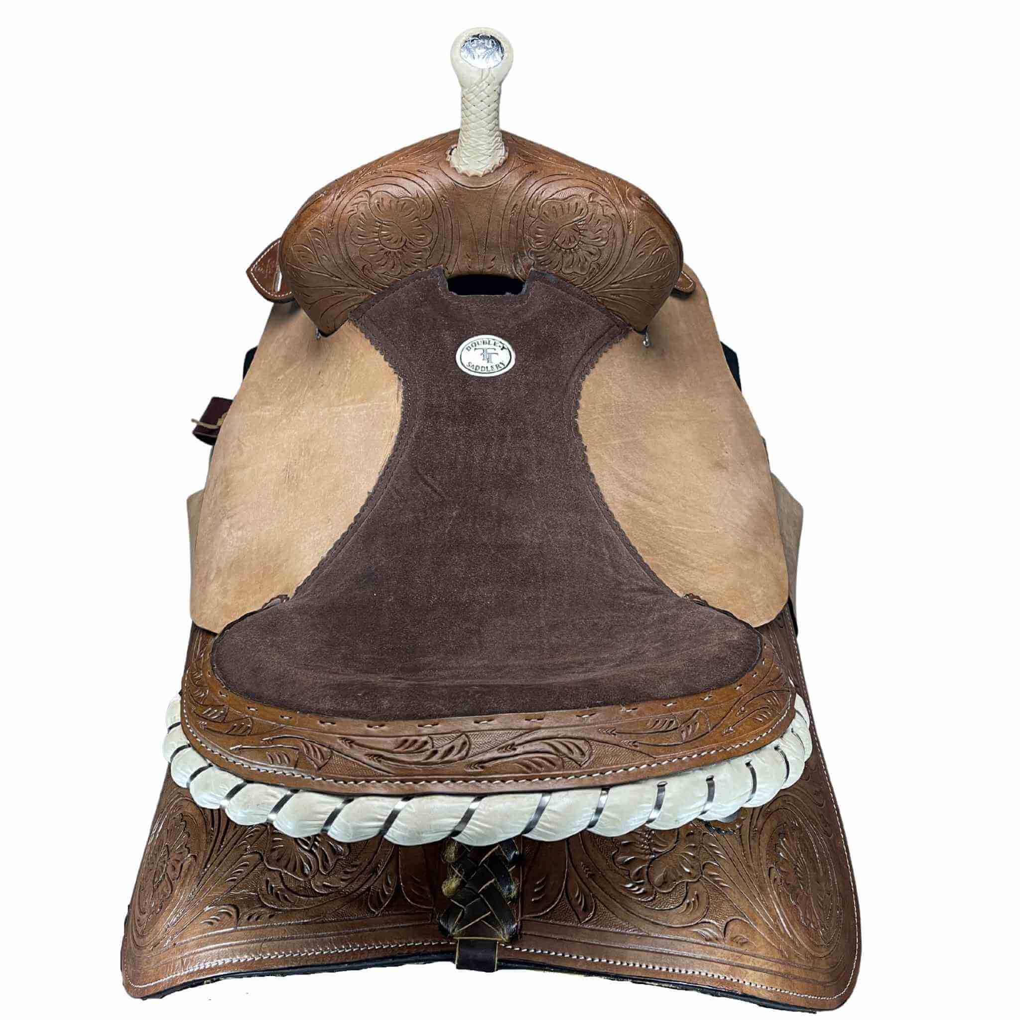 CLEARANCE 16" Double T Barrel style saddle 0254 Barrel Saddle Double T