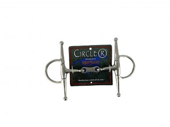 CR201: Circle R Reinsman Full cheek dog bone snaffle bit Bits Showman Saddles and Tack
