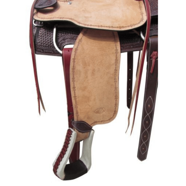 Circle S Roping Saddle w/ Beautiful Hand Tooling (Warrantied For Roping) 6802 Roping Saddle Circle S