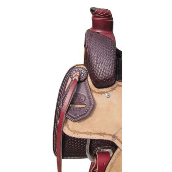 Circle S Roping Saddle w/ Beautiful Hand Tooling (Warrantied For Roping) 6802 Roping Saddle Circle S