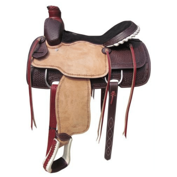 Circle S Roping Saddle w/ Beautiful Hand Tooling (Warrantied For Roping) 6802 Roping Saddle Circle S