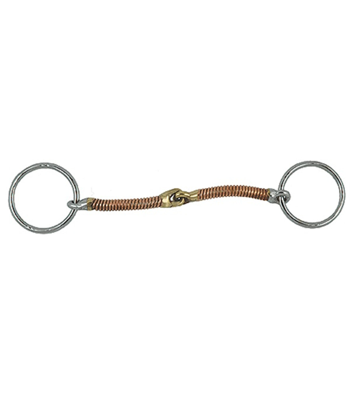 Copper Wrapped Bradoon Bit-TexanSaddles.com