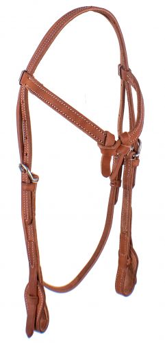 EE-5088: Showman ® Futurity Knot Harness Leather headstall with quick change bit loops Primary Showman