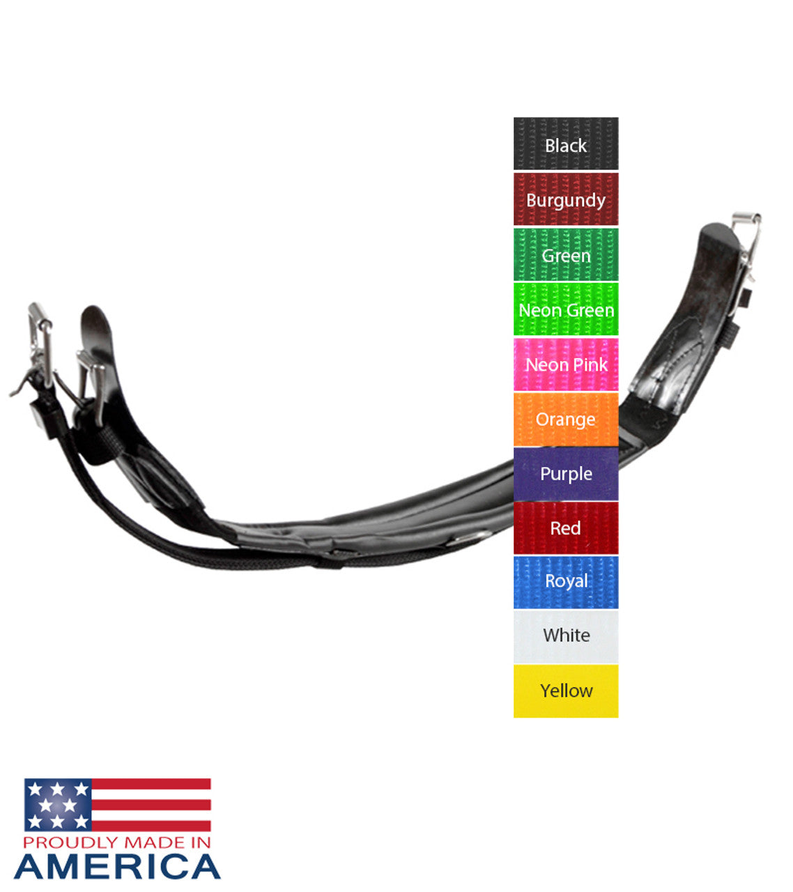 Feather-Weight Shaped Quick Hitch Pony Girth Synthetic