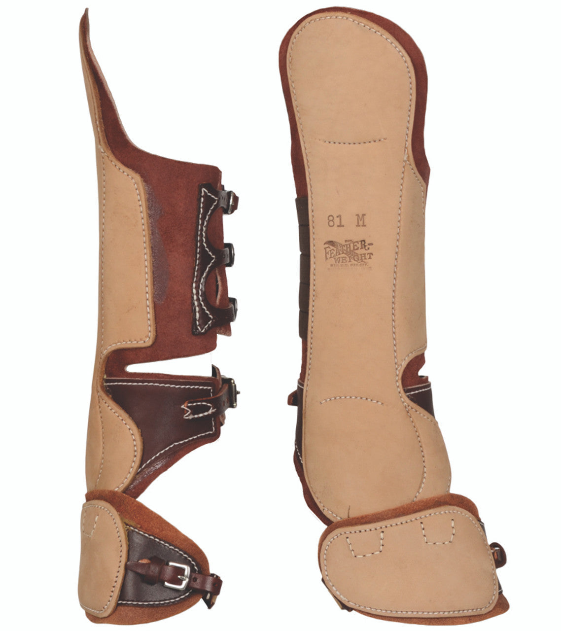 Feather-Weight Half Hock, Shin, Ankle & Hinged Speedy Cut Boots with Front Ankle & Shin Protection-TexanSaddles.com