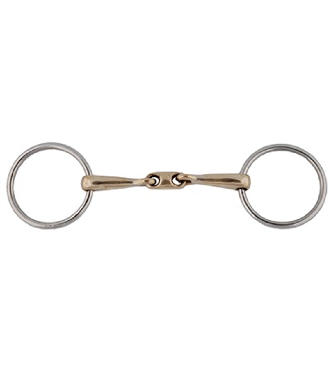 German Silver Elliptical Link Bradoon Bit-TexanSaddles.com