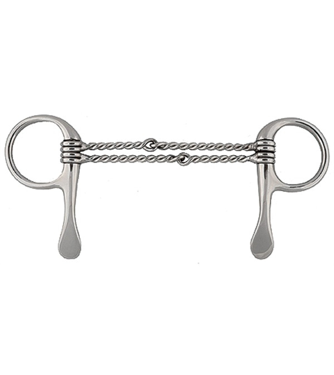 Half Cheek Double Twisted Wire Bit-TexanSaddles.com