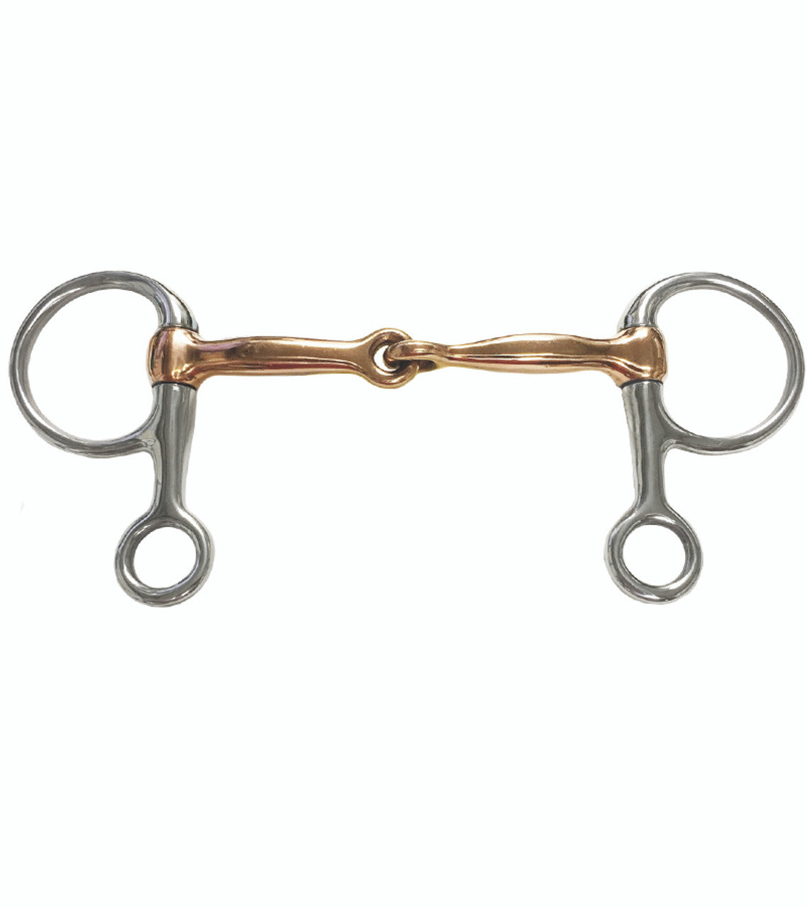 Half Cheek Jointed Copper Snaffle Bit-TexanSaddles.com