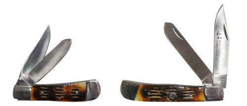 KT-3219-6614: 2 Piece -2 blade pocket knife set Primary Showman Saddles and Tack