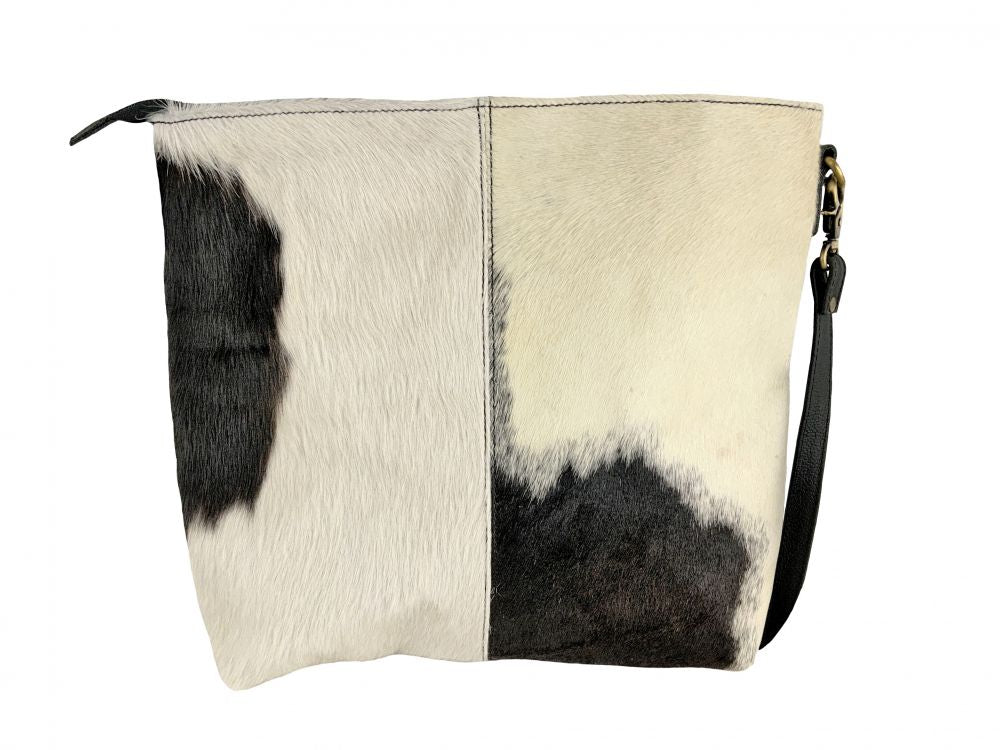 Klassy Cowgirl Black & White Hair on Cowhide Shoulder Bag Default Shiloh