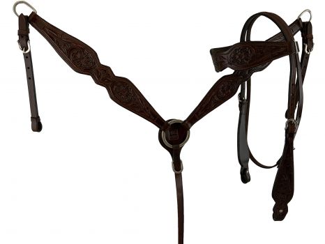 LWS1307: Burgundy Wade Style Economy Roping Saddle Set with Bucking rolls, comes complete with Bri Roping Saddle Showman Saddles and Tack