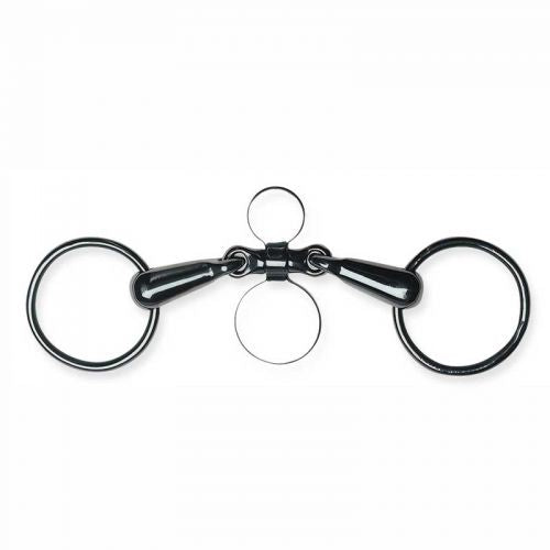 Metalab 5" Stainless Steel, Loose Ring Jointed Spoon Snaffle Bit, 21mm Bits Shiloh