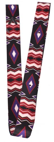 NH-22: Showman® Nylon Tie Strap with black diamond design Primary Showman