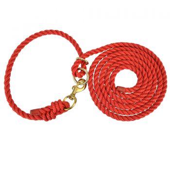 PL10B: HAMILTON Adjustable halter w/ lead and snap, can be used on small to large animals Primary Showman Saddles and Tack