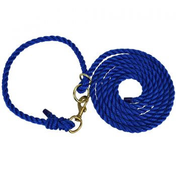 PL10B: HAMILTON Adjustable halter w/ lead and snap, can be used on small to large animals Primary Showman Saddles and Tack